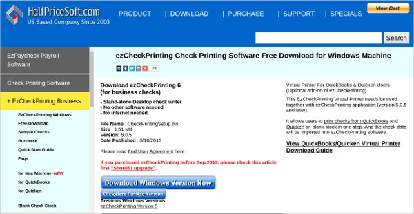 check printing software for mac free